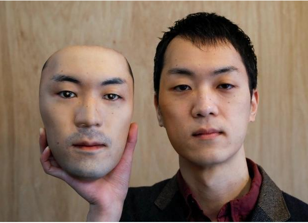 日本設計師用3D打印機制作人皮面具，既能防疫又能展現自我